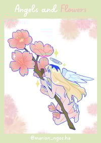 Image 2 of Angel x Flowers - Stickers