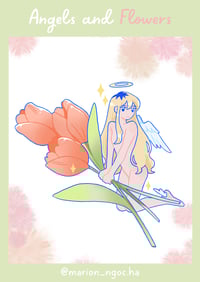 Image 4 of Angel x Flowers - Stickers