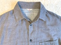 Image 4 of 45 rpm Dash Ai Indigo organic cotton flannel shirt, size 4 (L)