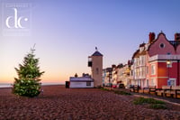 Aldeburgh Print - Christmas Tree on Aldeburgh Beach 