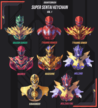 Image 1 of Super Sentai Keychain Vol.1