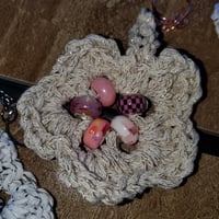 Image 2 of Crocheted Jeweled key rings 