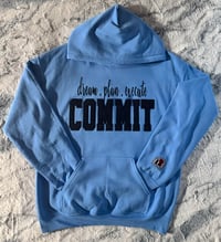 Image 3 of Blue COMMIT Hoodie