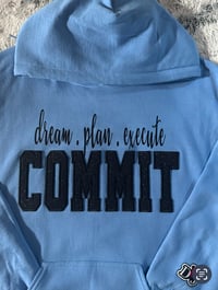 Image 2 of Blue COMMIT Hoodie