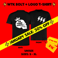 ⚡ WTK bolt + logo double sided t-shirt ⚡