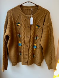 Image 1 of Vintage Embroidered Sweater coffee