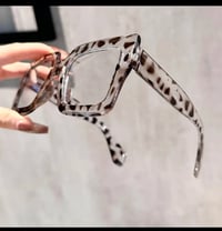 Image 2 of Leopard Square Clear Frames