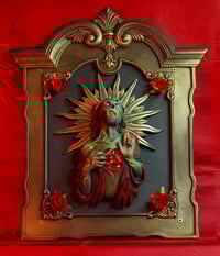 Image 1 of Bas-relief Melted Brains Lab - Jesus Zombie