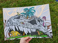 Image 1 of Land before time foil print 