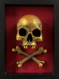 Image 1 of Bas-relief - Gollden Skull