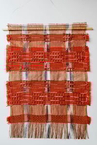 Image 4 of MADDER NATURALLY DYED, WOVEN WALL HANGING 
