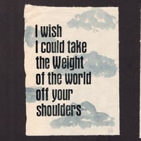 "I wish I could take"