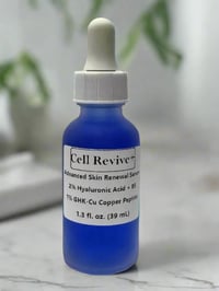 Cell Revive+ GHK-Cu Face Serum | 1% GHK-CU Copper Tripeptide Serum w/ Hyaluronic Acid | B5 | 1 oz