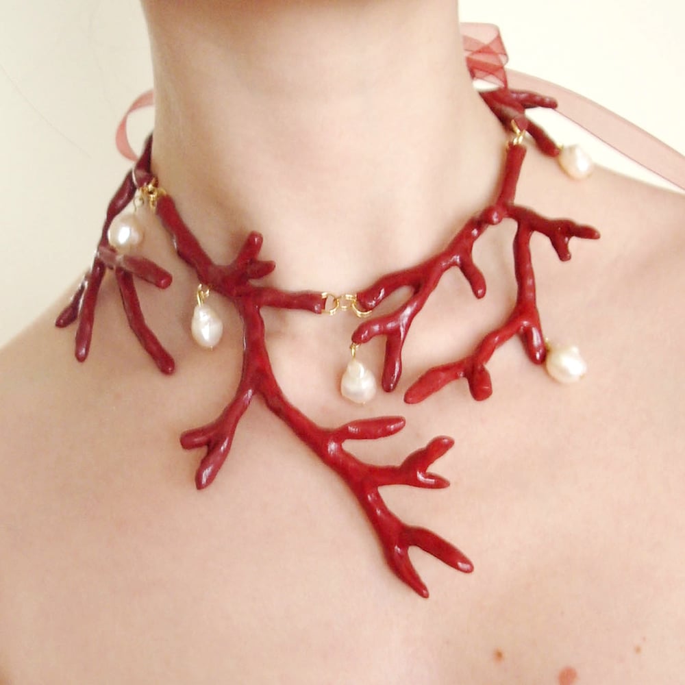 Image of Grand collier de corail