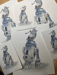 Image 3 of R2D2 Pigeon Print