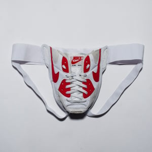 Image of AIR JOCKSTRAP - WHITE RED