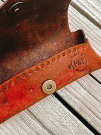 Image 3 of Blue Bird Leather Glasses Case