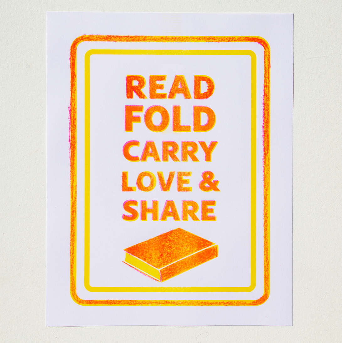 Image of Read, Fold, Carry, Love & Share