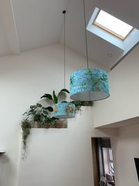 Image of Spotted Graffiti Sea Glass Shade