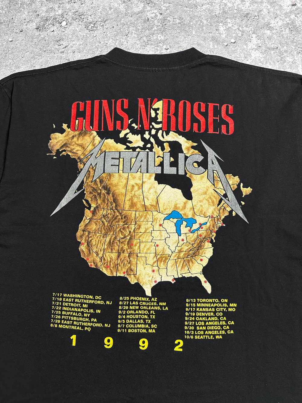 Metallica x Guns ‘n Roses 1992 US Tour T-Shirt