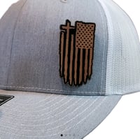Image 1 of American Flag with Cross. *Free Shipping