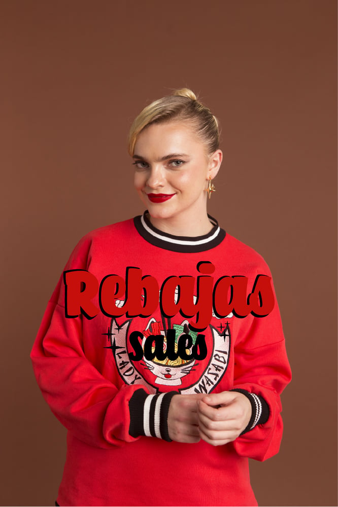 Image of REBAJAS-SALES -40% Sudadera Lady Wasabi roja