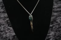 Image 4 of Dead Good Pheasant toe and green Onyx amulet