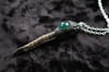 Dead Good Pheasant toe and green Onyx amulet