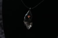 Image 2 of Dead Good mushroom and raw amethyst amulet 