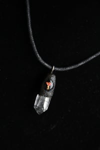 Image 1 of Dead Good tiny mushroom and quartz amulet