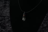 Image 2 of Dead Good tiny mushroom and quartz amulet