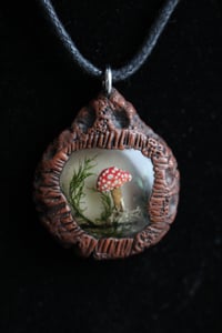 Image 1 of Dead Good mushroom glow in the dark Goblincore necklace