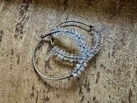 Image 6 of Quartz Crystal rondelles  hoops . n175