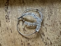 Image 7 of Quartz Crystal rondelles  hoops . n175