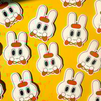 Image 2 of Beret Bunny Sticker