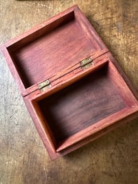 Image 3 of Carved wood box from India