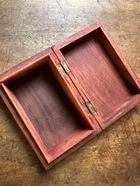 Image 5 of Carved wood box from India