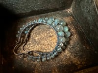 Image 3 of Labradorite copper hoops . n 35