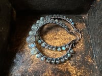 Image 16 of Labradorite copper hoops . n 35