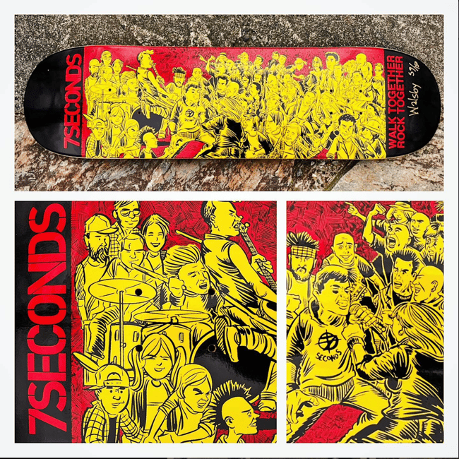 7 Seconds Skateboard - Walk Together Rock Together 