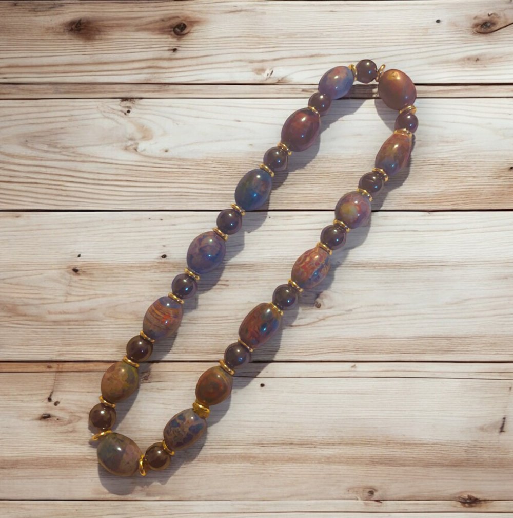 Image of Mens Choker Tibetan Agate 