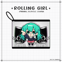 [PRE-OREDER] Rolling Girl Spinning Charm