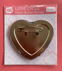 Image 3 of Love Cycle Heart Badge