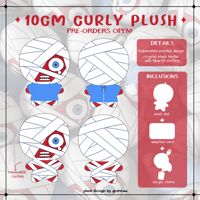 Image 1 of [PREORDER] 10cm Curly Plush