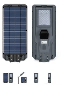 Image 2 of MJ-SSTH800 800W All-in-one Solar Street Light  *Power: 800W  *Battery: LiFePO4 24Ah  *Solar Panel: 4