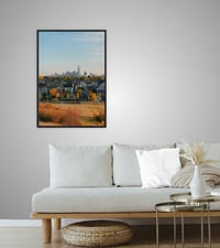 Fall Edmonton Skyline Framed Photo