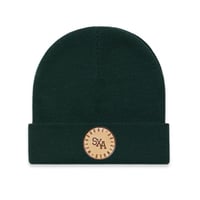 Image 2 of ‘THEO’ Faux Patch Beanie (Colours: Tan, Green and Grey)
