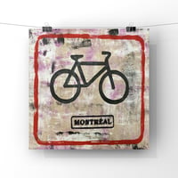 Image 1 of Hand stamping serie "Vélo Montréal"