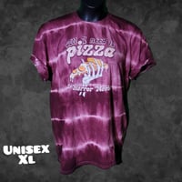 Unisex XL Pizza & Horror Movies Tie Dye Tee