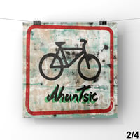 Image 2 of Hand stamping serie "Vélo Ahuntsic"